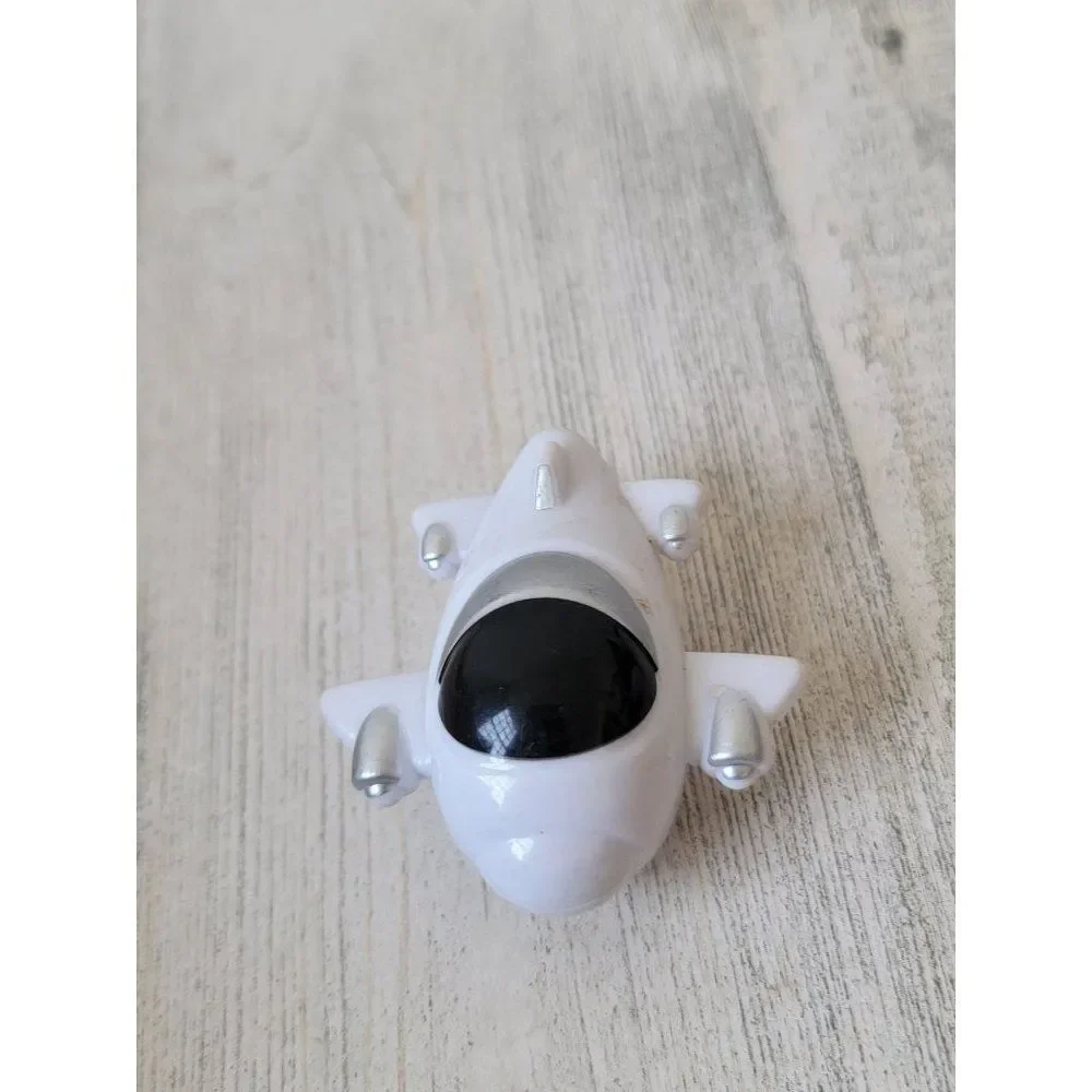 Mini white Airship airplane Rocket‎ toy figure